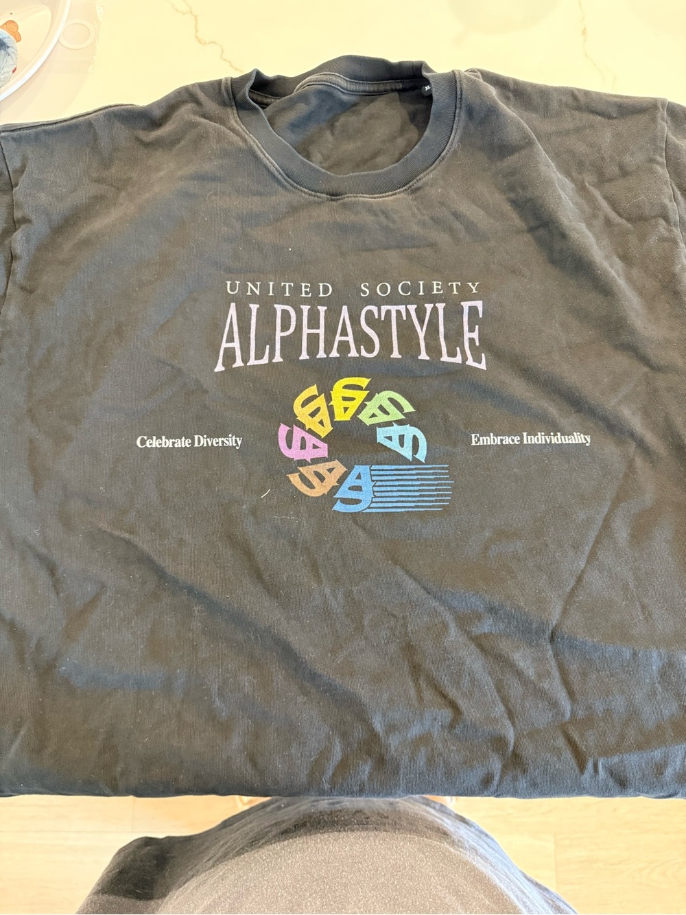 United Society Black  Graphic Tee